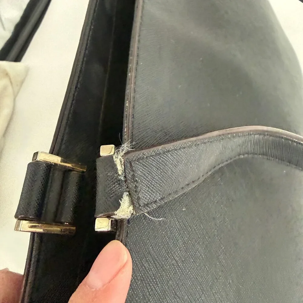 Kate Spade New York Women's Jules Newbury Lane Briar Leather Black Tote Office